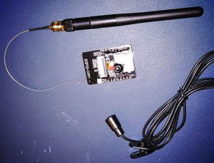Et trådløst kamera og dets antenne